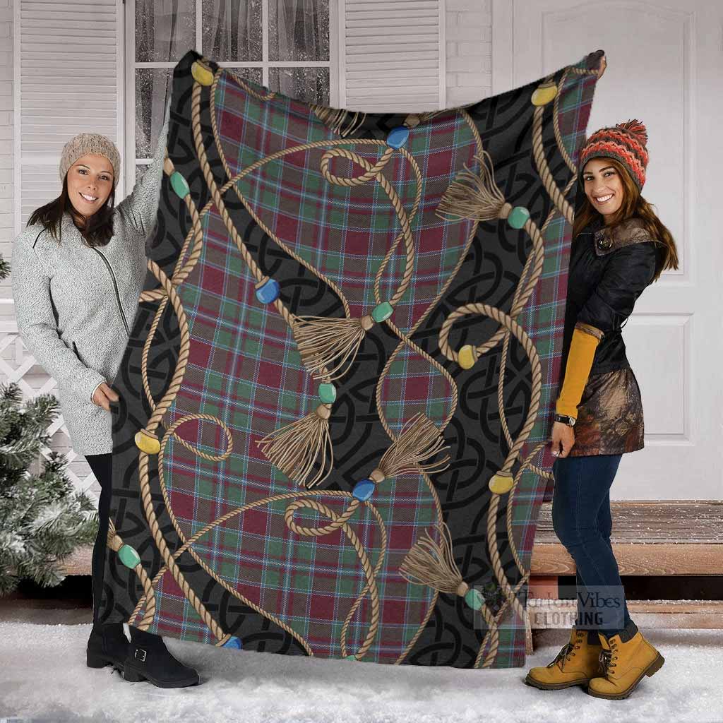 Spence (Spens) Scottish Tartan Twisted Ropes Stylized Blanket - Tartan Vibes Clothing