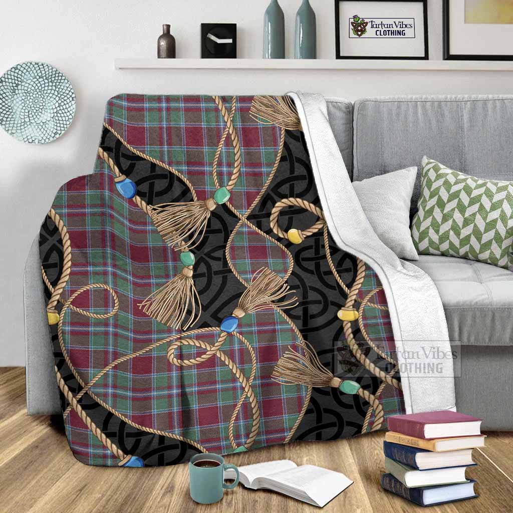 Spence (Spens) Scottish Tartan Twisted Ropes Stylized Blanket - Tartan Vibes Clothing