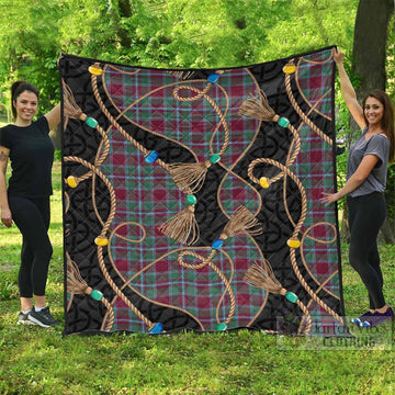 Spence (Spens) Scottish Tartan Twisted Ropes Stylized Premium Quilt - Tartan Vibes Clothing