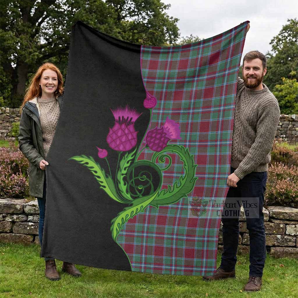 Spence (Spens) Tartan Blanket Traditional Scottish Thistle - Tartan Vibes Clothing