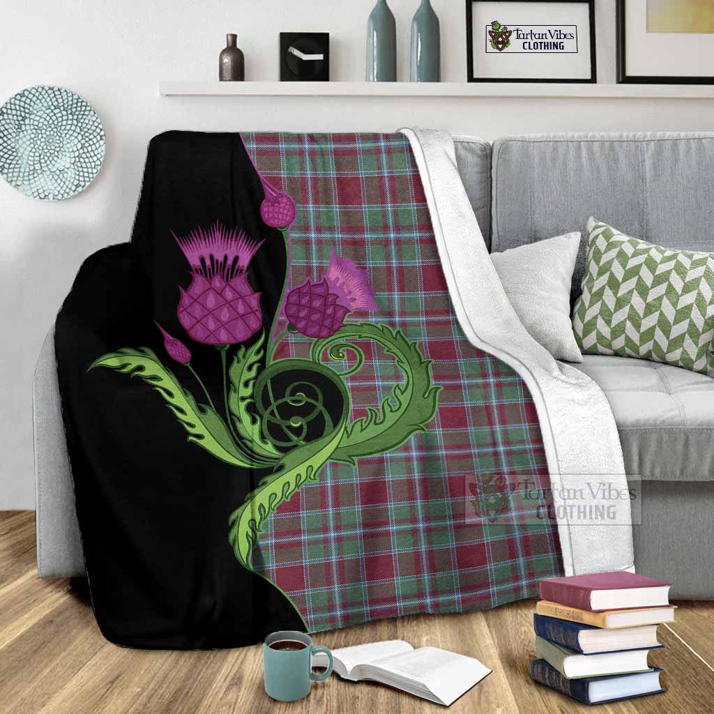 Spence (Spens) Tartan Blanket Traditional Scottish Thistle - Tartan Vibes Clothing