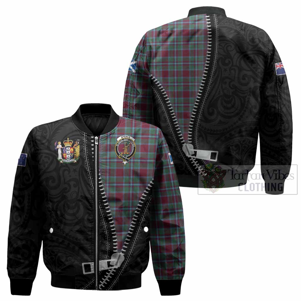 Spence (Spens) Tartan Bomber Jacket New Zealand Pattern Unique Zipper Stylized