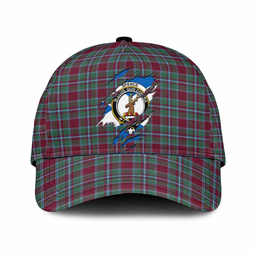 Spence Tartan Classic Cap with Family Crest In Me Style