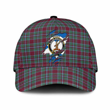 Spence Tartan Classic Cap with Family Crest In Me Style