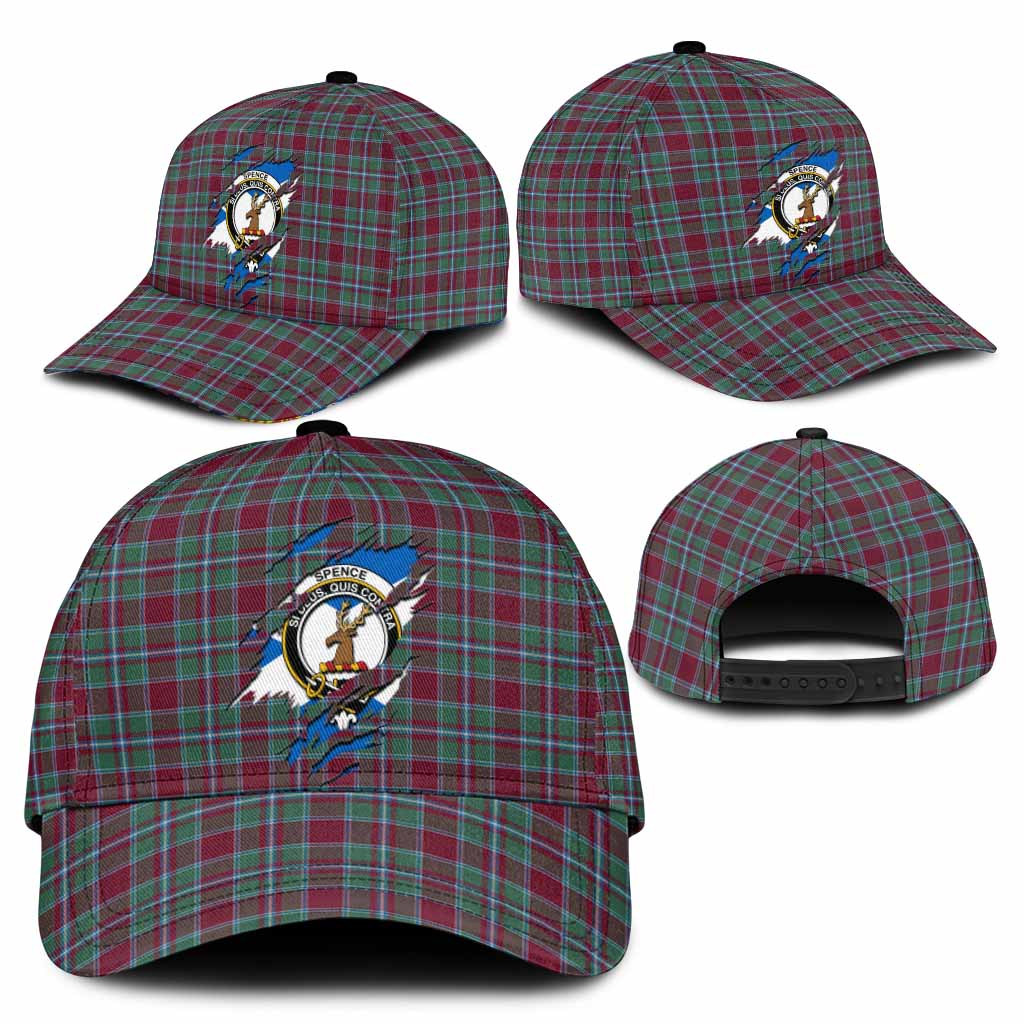 Spence Tartan Classic Cap with Family Crest In Me Style
