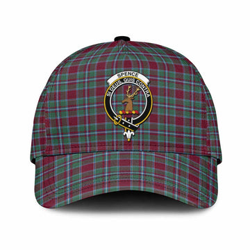 Spence (Spens) Tartan Classic Cap with Family Crest