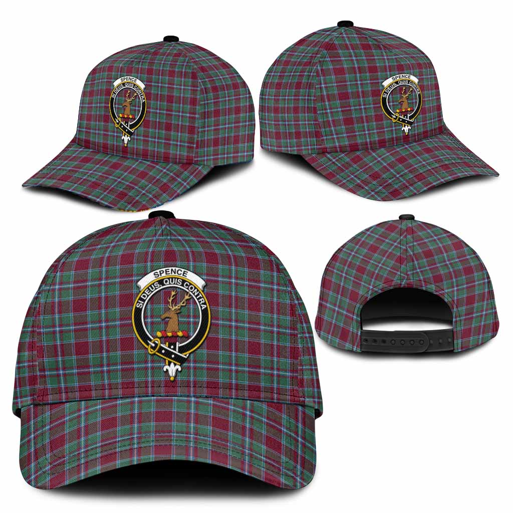 Spence (Spens) Tartan Classic Cap with Family Crest