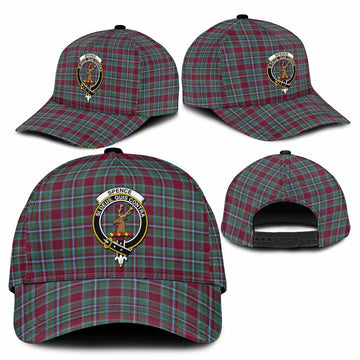 Spence (Spens) Tartan Classic Cap with Family Crest