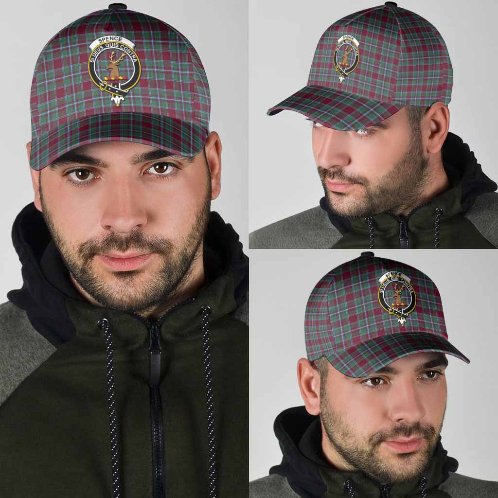 Spence (Spens) Tartan Classic Cap with Family Crest