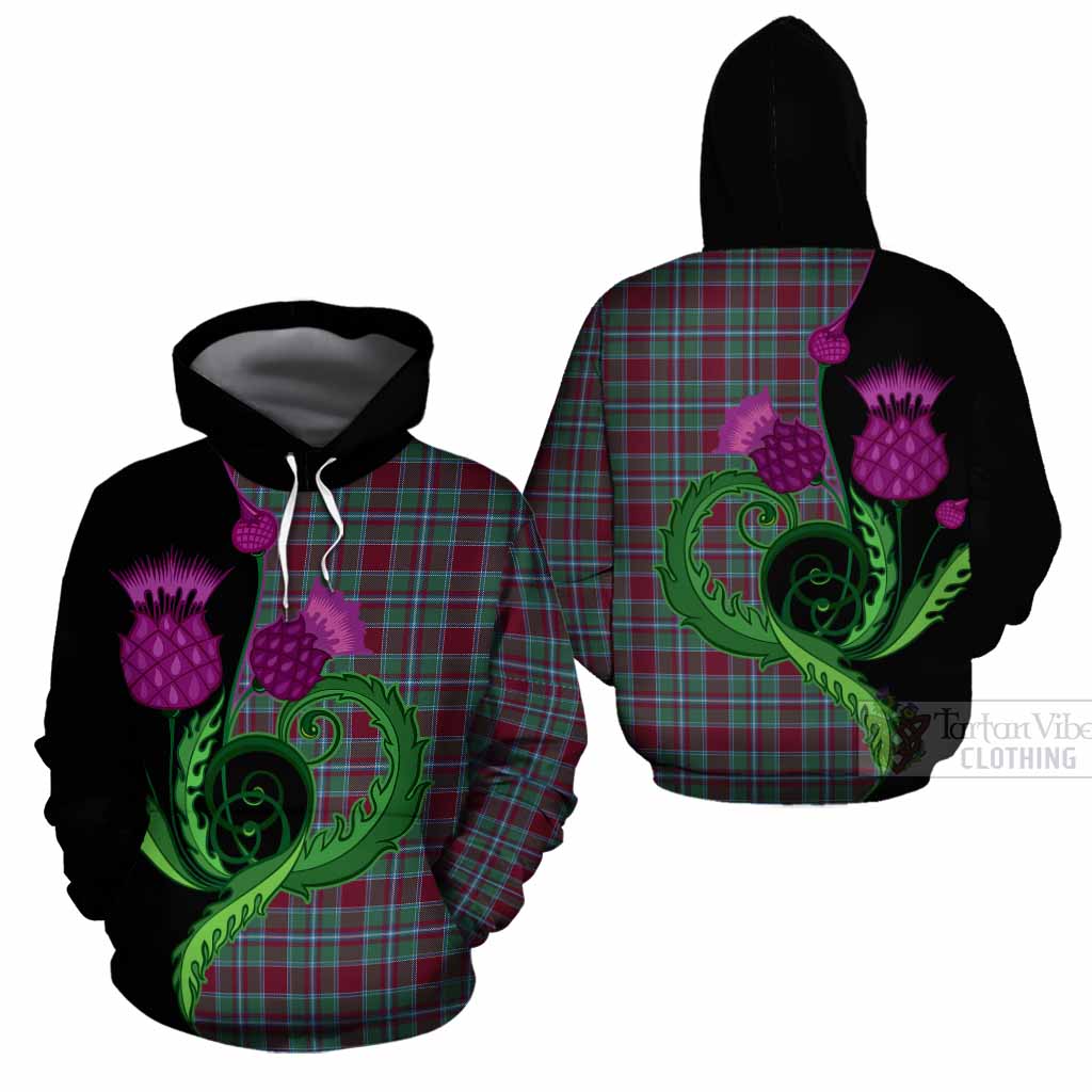 Spence (Spens) Tartan Cotton Hoodie Traditional Scottish Thistle