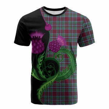 Spence (Spens) Tartan Cotton T-shirt Traditional Scottish Thistle