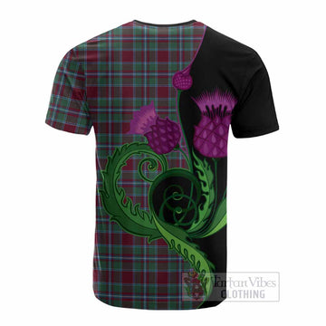 Spence (Spens) Tartan Cotton T-shirt Traditional Scottish Thistle