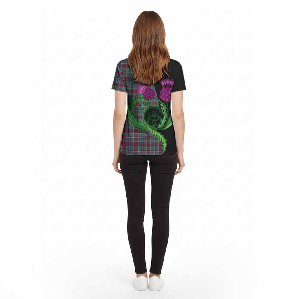 Spence (Spens) Tartan Cotton T-shirt Traditional Scottish Thistle