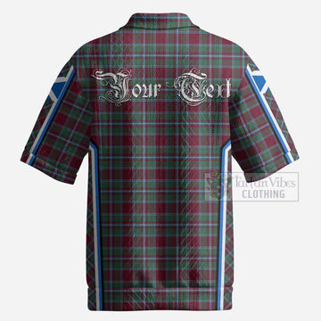 Spence (Spens) Tartan Crest Men’s Polo Sweater Top Scotland Coat of Arm Flag Style