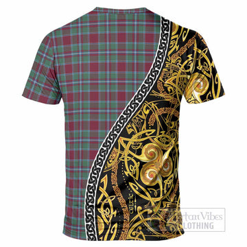Spence (Spens) Tartan Crest T-Shirt Celtic Knot and Triple Trickle Spiral Symbols