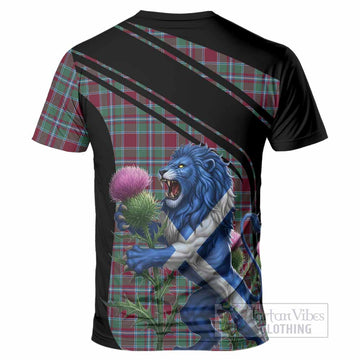 Spence (Spens) Tartan Crest T-Shirt Scottish Lion Rampant Thistle