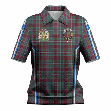 Spence (Spens) Tartan Crest Women’s Polo Sweater Top Scotland Coat of Arm Flag Style