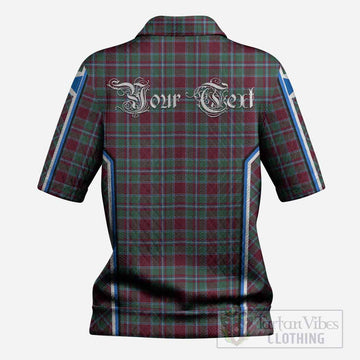 Spence (Spens) Tartan Crest Women’s Polo Sweater Top Scotland Coat of Arm Flag Style