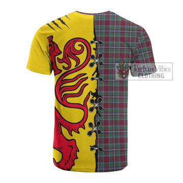 Spence (Spens) Tartan Family Crest Cotton T-shirt Lion Rampant Honor