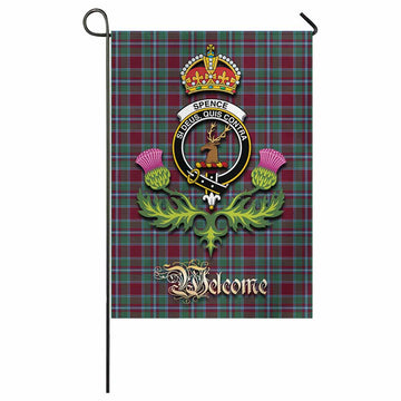 Spence (Spens) Tartan Family Crest Garden Flag Royal Thistle Welcome Style - Tartan Vibes Clothing