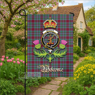 Spence (Spens) Tartan Family Crest Garden Flag Royal Thistle Welcome Style - Tartan Vibes Clothing