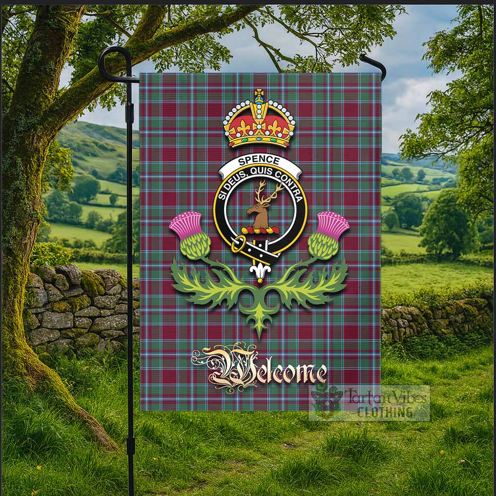 Spence (Spens) Tartan Family Crest Garden Flag Royal Thistle Welcome Style - Tartan Vibes Clothing