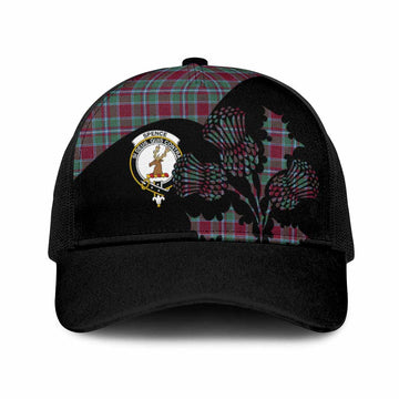 Spence (Spens) Tartan Family Crest Mesh Trucker Cap Scotland Thistle Floral Flag Style