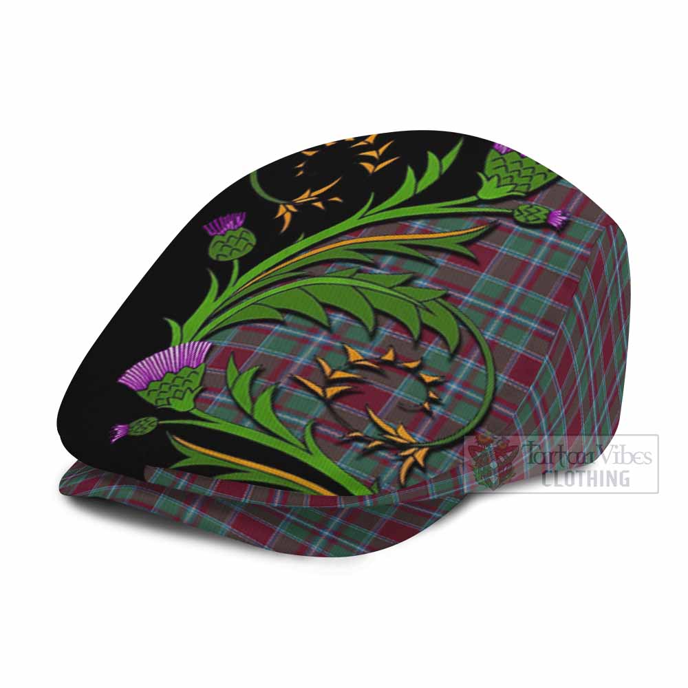 Spence (Spens) Tartan Flat Cap, Jeff Cap Scottish Thistle Pride Heritage Art