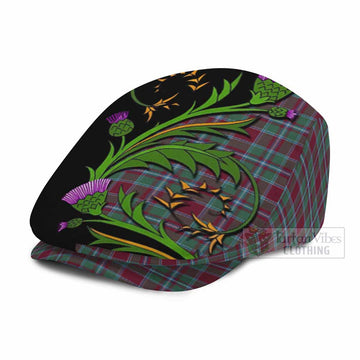 Spence (Spens) Tartan Flat Cap, Jeff Cap Scottish Thistle Pride Heritage Art