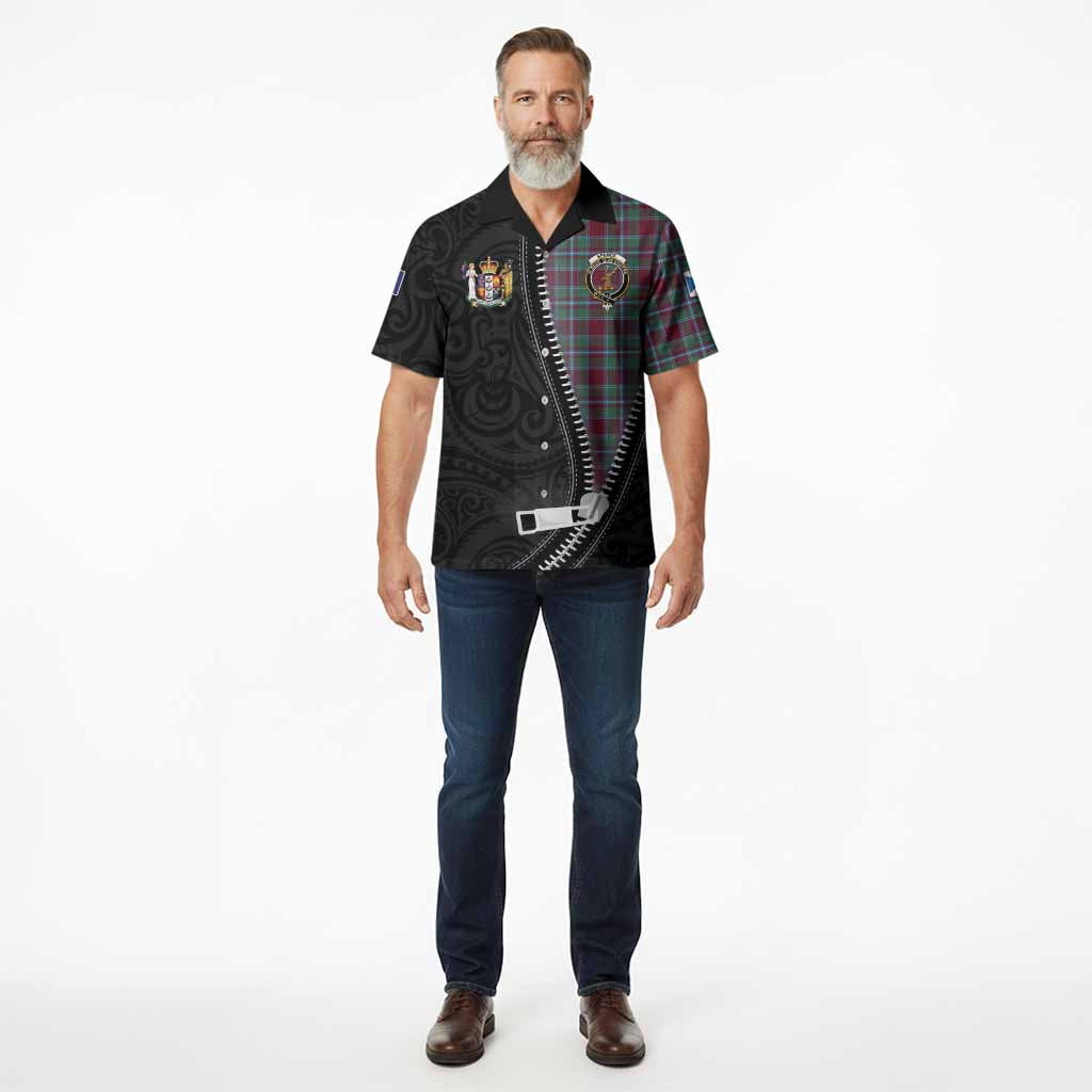 Spence (Spens) Tartan Hawaiian Shirt New Zealand Pattern Unique Zipper Stylized