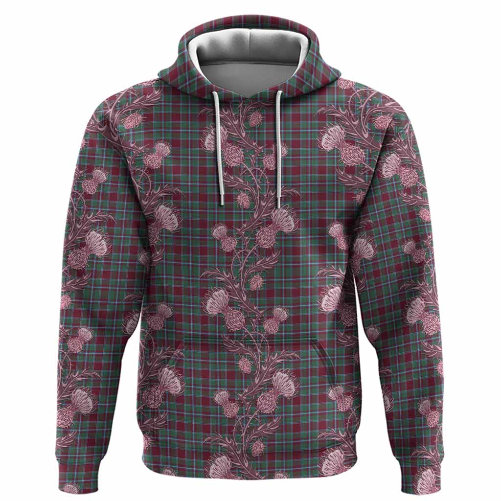 Spence (Spens) Tartan Hoodie Seamless Scottish Thistle Flowers