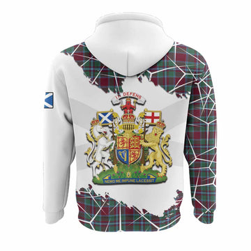 Spence (Spens) Tartan Hoodie with Family Crest and Lion Rampant Grunge Style