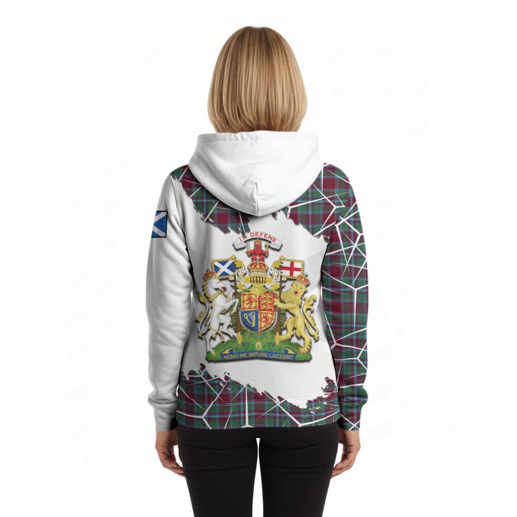 Spence (Spens) Tartan Hoodie with Family Crest and Lion Rampant Grunge Style
