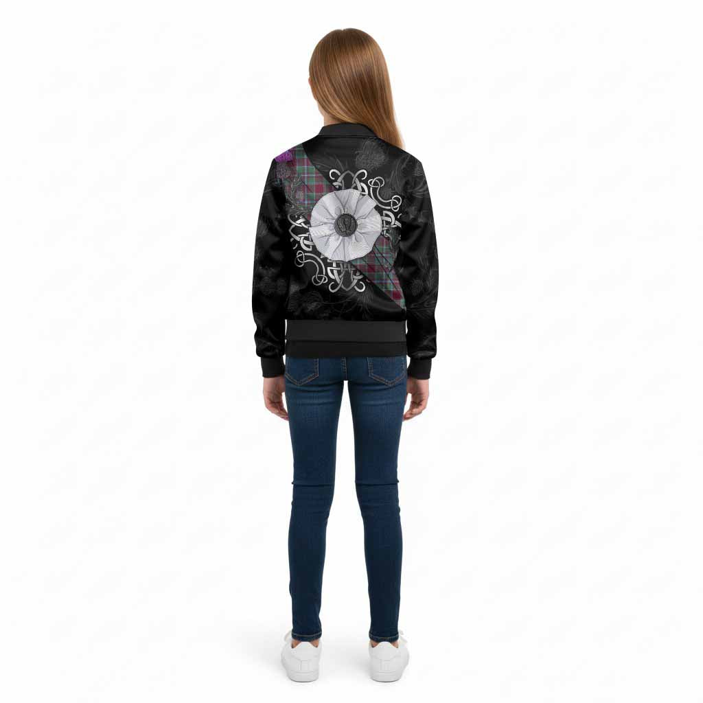 Spence (Spens) Tartan Kid Bomber Jacket Jacobite White Rose - Tartan Vibes Clothing