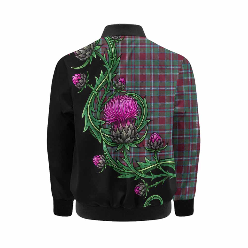 Spence (Spens) Tartan Kid Bomber Jacket Resilient Scottish Thistle Kid - Tartan Vibes Clothing