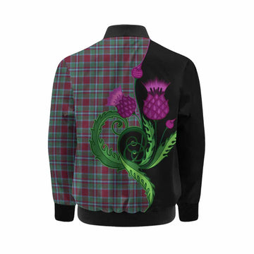 Spence (Spens) Tartan Kid Bomber Jacket Traditional Scottish Thistle Kid - Tartan Vibes Clothing