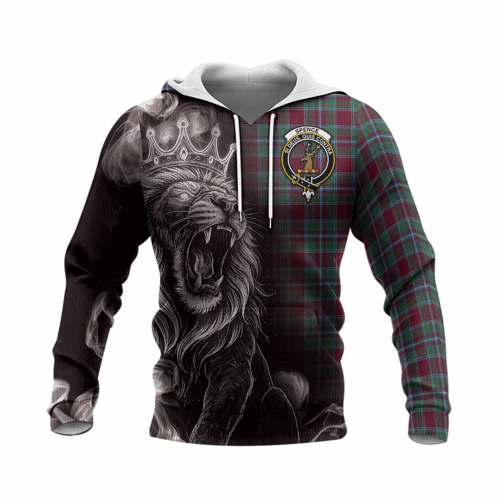 Spence (Spens) Tartan Knitted Hoodie Roaring Lion Heritage