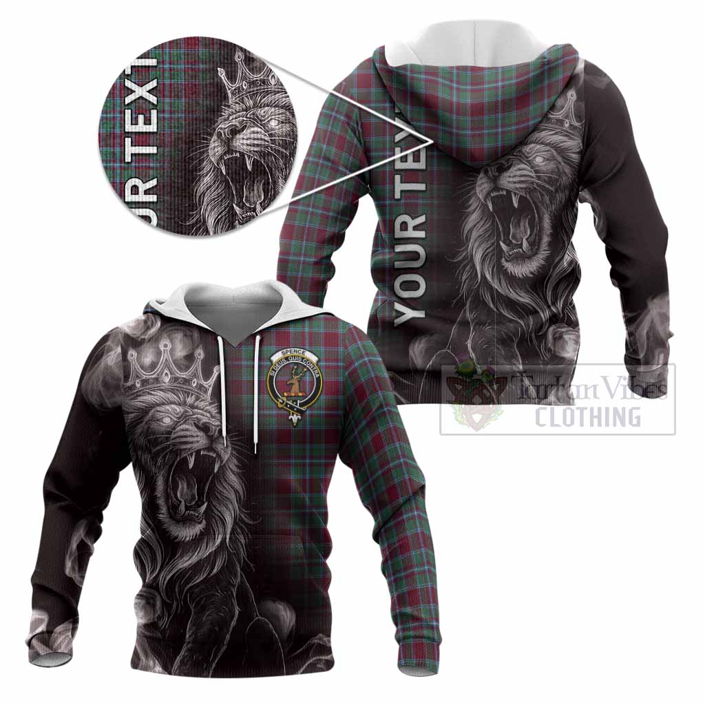 Spence (Spens) Tartan Knitted Hoodie Roaring Lion Heritage