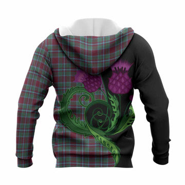 Spence (Spens) Tartan Knitted Hoodie Traditional Scottish Thistle