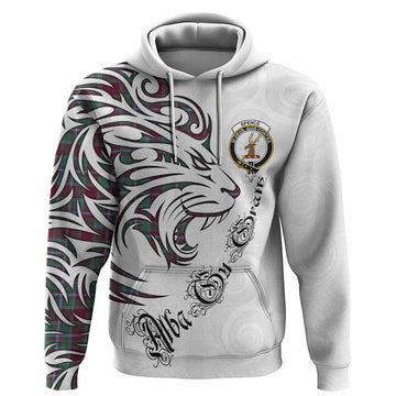 Spence (Spens) Tartan Lion Roar Hoodie Alba Gu Brath with Celtic Motifs