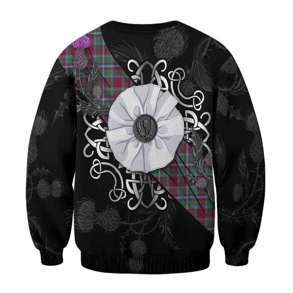 Spence (Spens) Tartan Sweatshirt Jacobite White Rose - Tartan Vibes Clothing