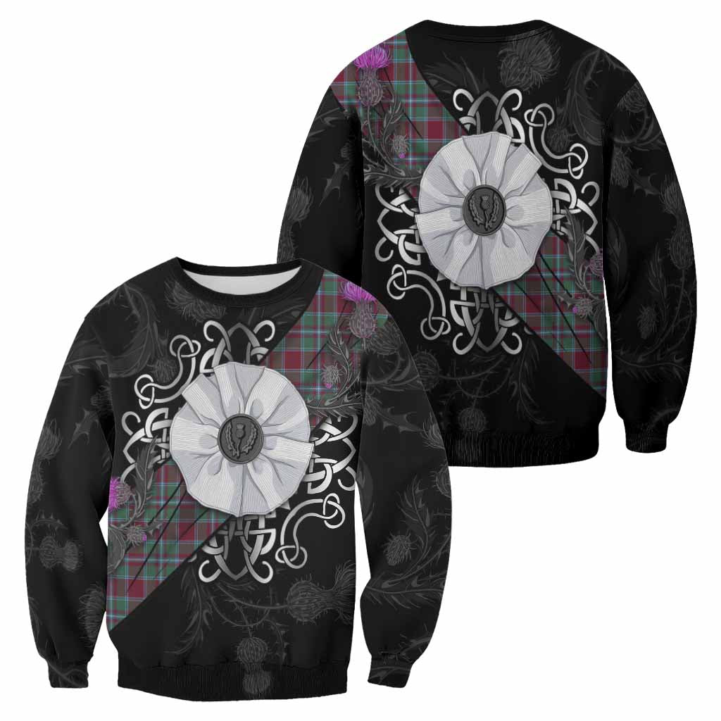 Spence (Spens) Tartan Sweatshirt Jacobite White Rose - Tartan Vibes Clothing