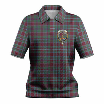 Spence (Spens) Tartan Women’s Polo Sweater Top with Family Crest