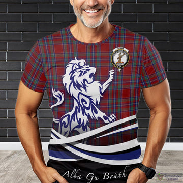 Spens Tartan T-Shirt with Alba Gu Brath Regal Lion Emblem