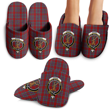 Spens Tartan Home Slippers with Family Crest