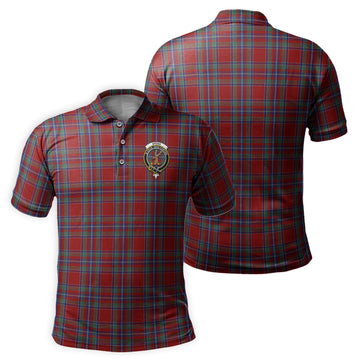 Spens Tartan Men's Polo Shirt with Family Crest