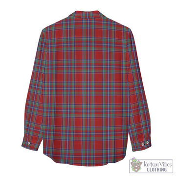 Spens Tartan Womens Casual Shirt with Family Crest