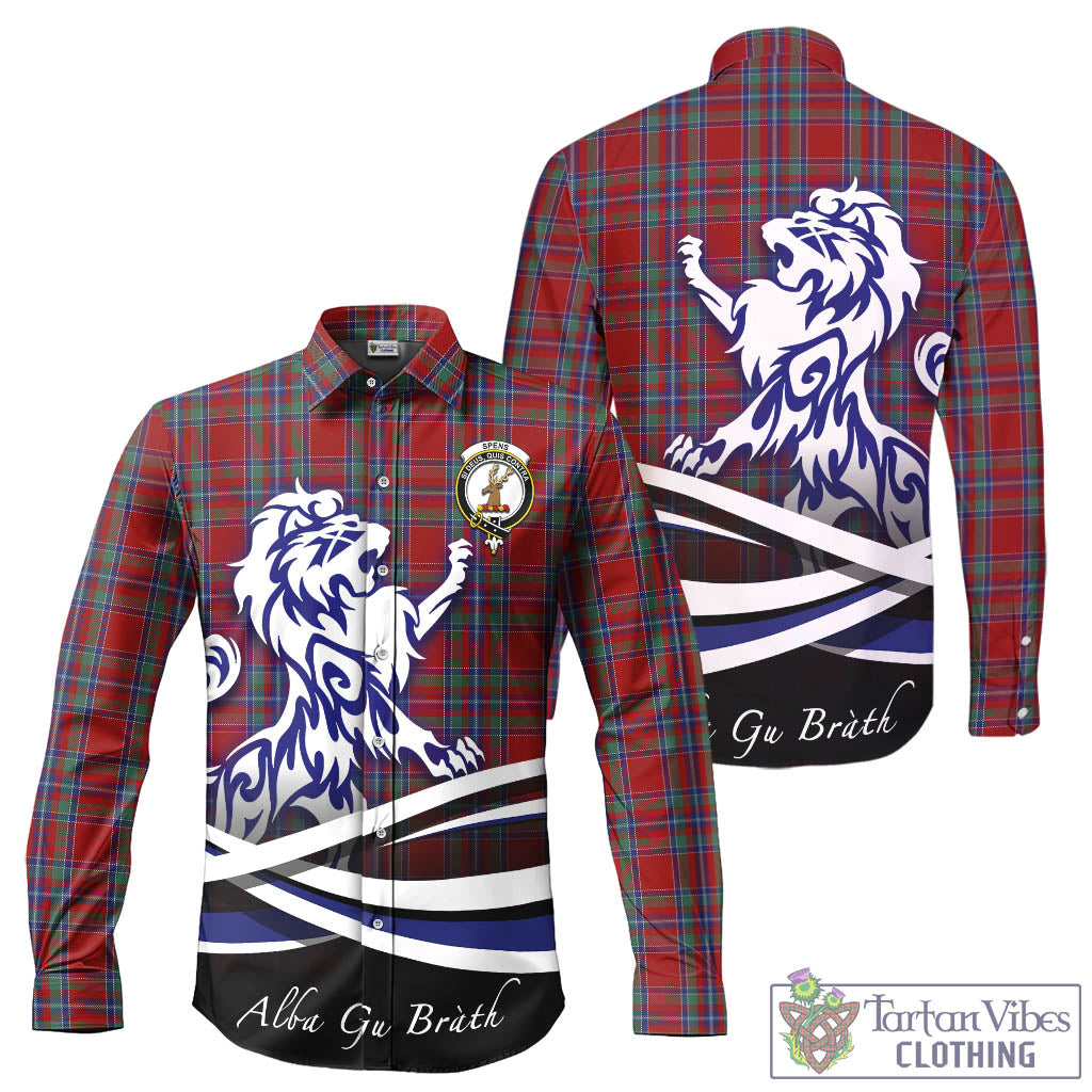 spens-tartan-long-sleeve-button-up-shirt-with-alba-gu-brath-regal-lion-emblem