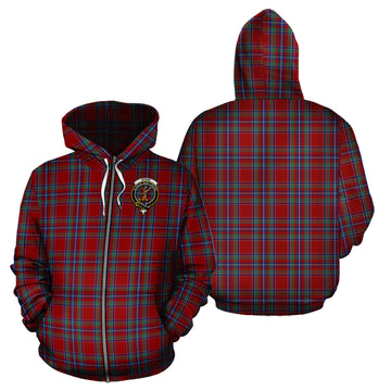 Spens Tartan Hoodie with Family Crest