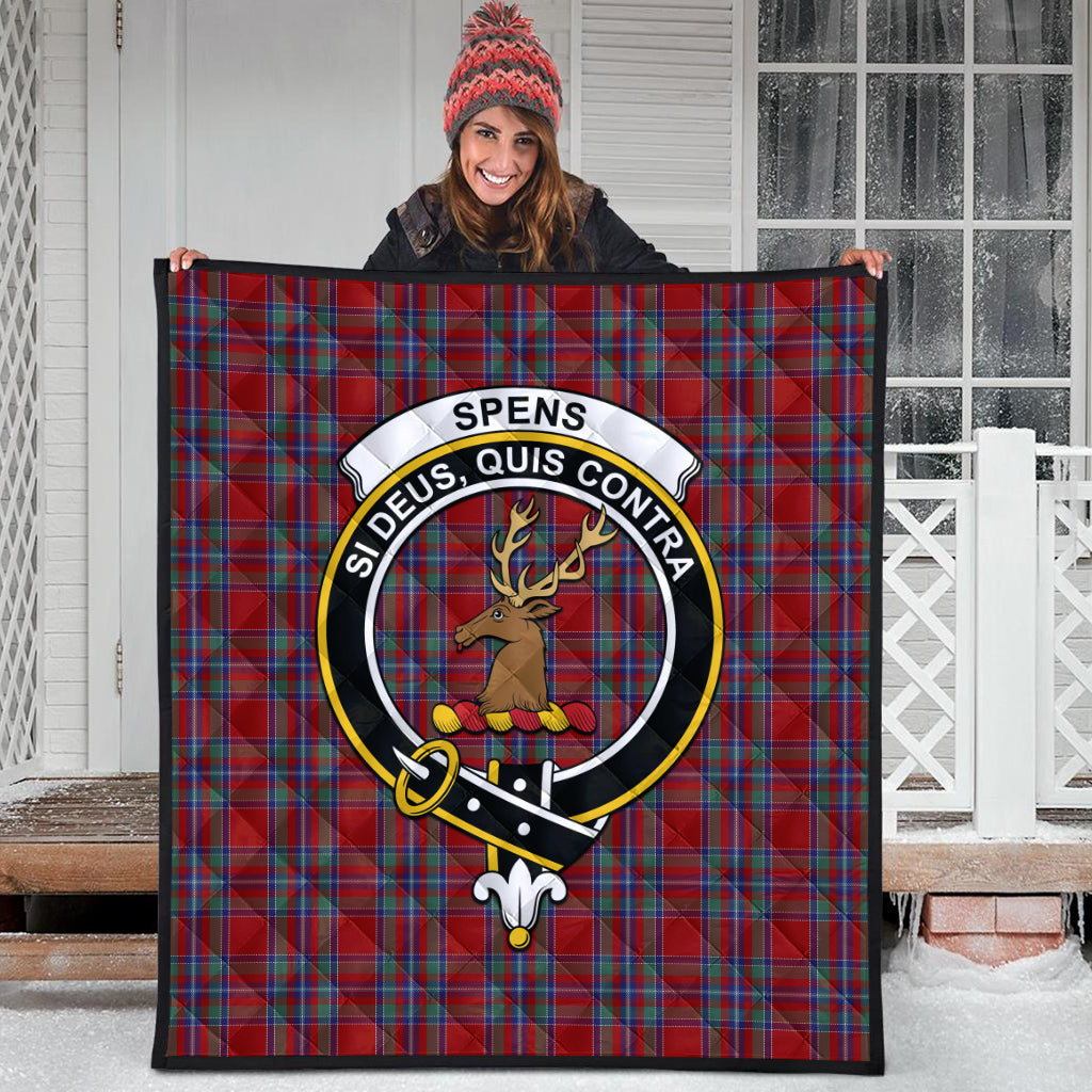 spens-tartan-quilt-with-family-crest